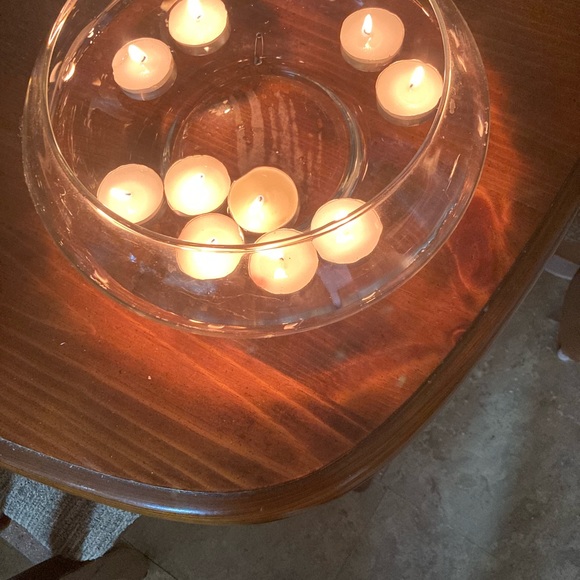 Little candle water bowl with candles or you can use your own candles - Picture 4 of 4